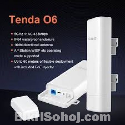 Tenda O6 5GHz 3.5K.M Wireless Outdoor Point to Point CPE